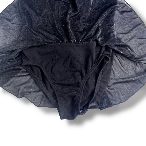 Girls Jacques Moret Stud Sparkle Skirted Tank Dance Leotard Size 8/10 - Picture 3 of 7